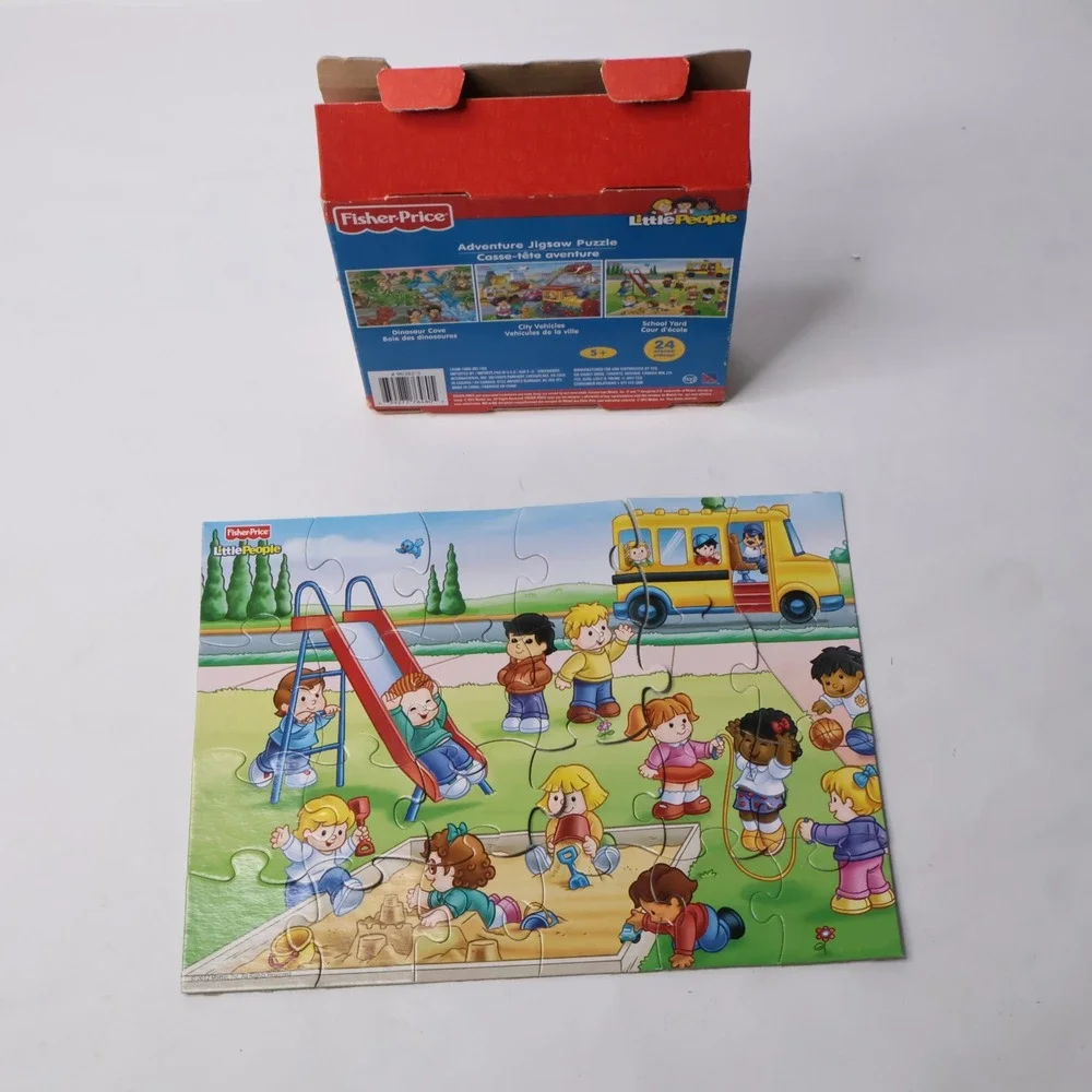 Fisher Price Little People School Yard Adventure Puzzle 24 Pieces 2012 Complete‎